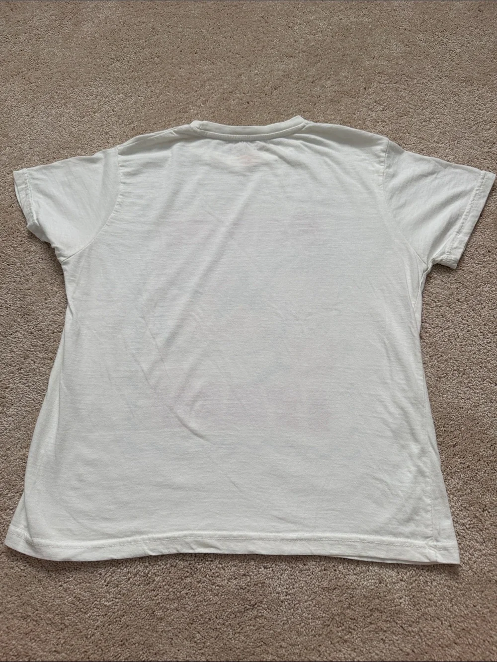 Capri Italy White Graphic Tee with Orange Print - Picture 3 of 3
